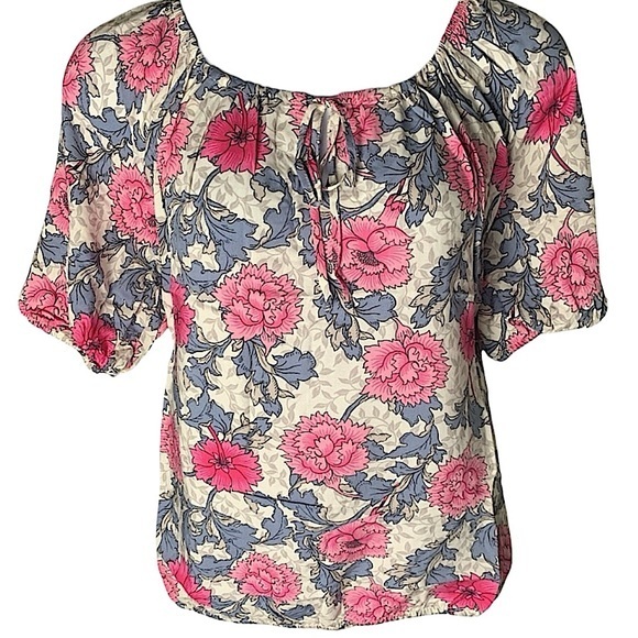 torrid Tops - TORRID Challis Peasant Blouson Sleeve Top w/Encased Elastic Hem NWT‎